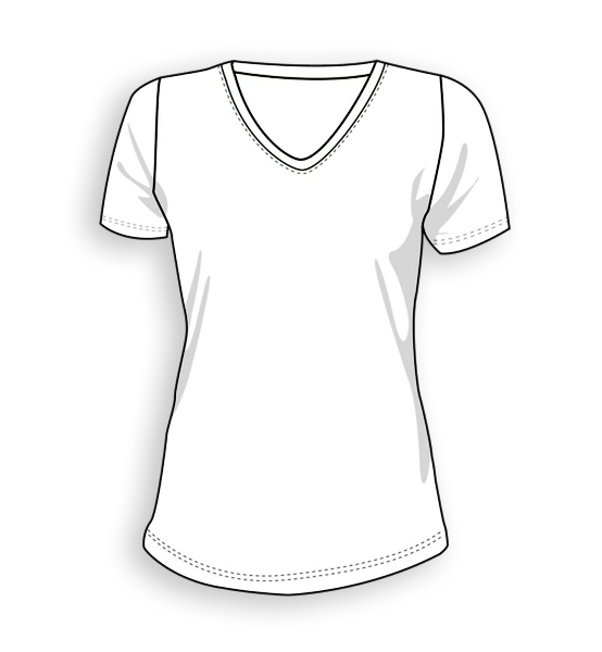 Short Sleeve Girl Mock Up